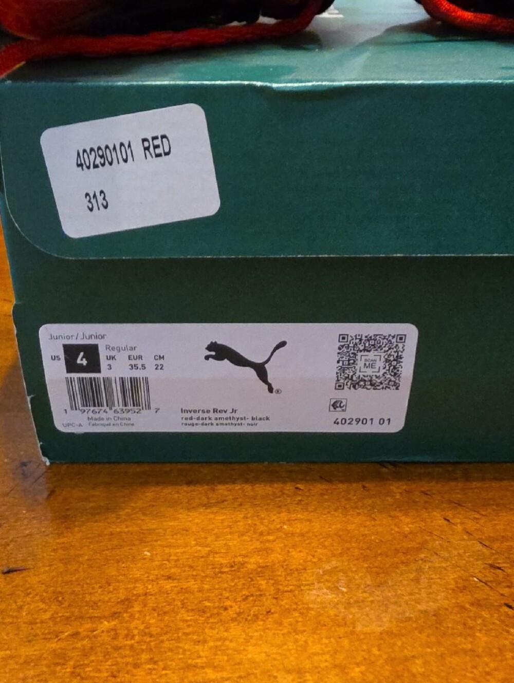 Puma Inverse Rev Jr. Size 4 - Picture 6 of 6